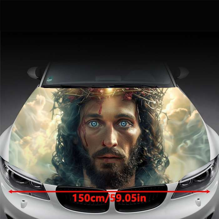 1pc Black Jesus Christian Themed Stickers