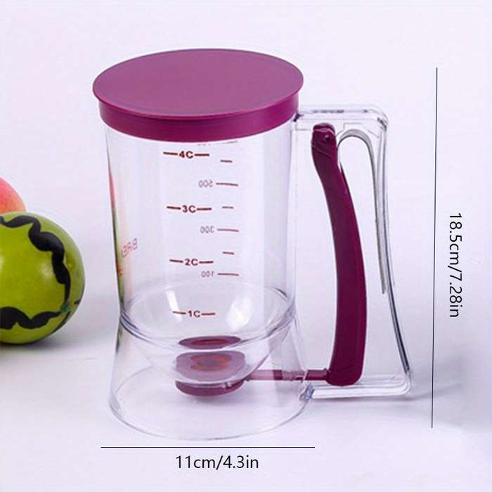 1pc Easy-Use Handheld Batter Dispenser with Measurements Precise Pouring Tool for Precise Baking