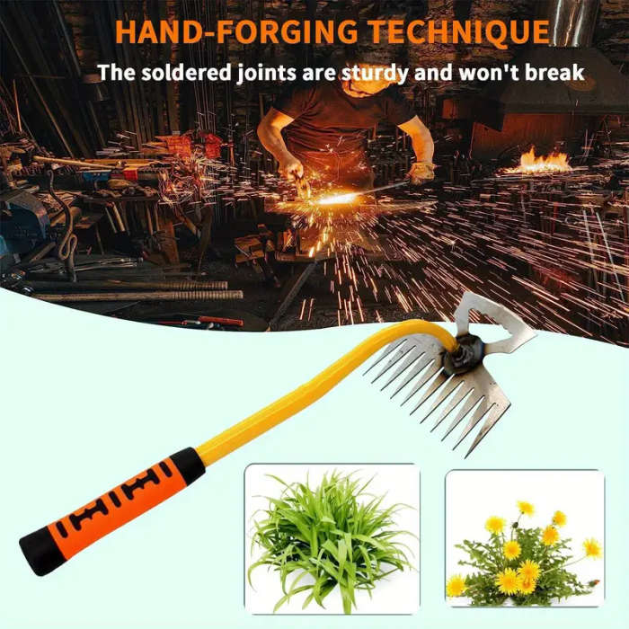 Heavy Duty Multi-Purpose Weeding Rake Tool
