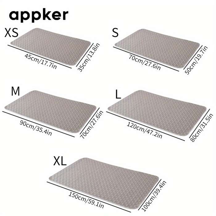 1Pc Diaper Smoke Gray Size 150X100Cm  59.06X39.37Inch