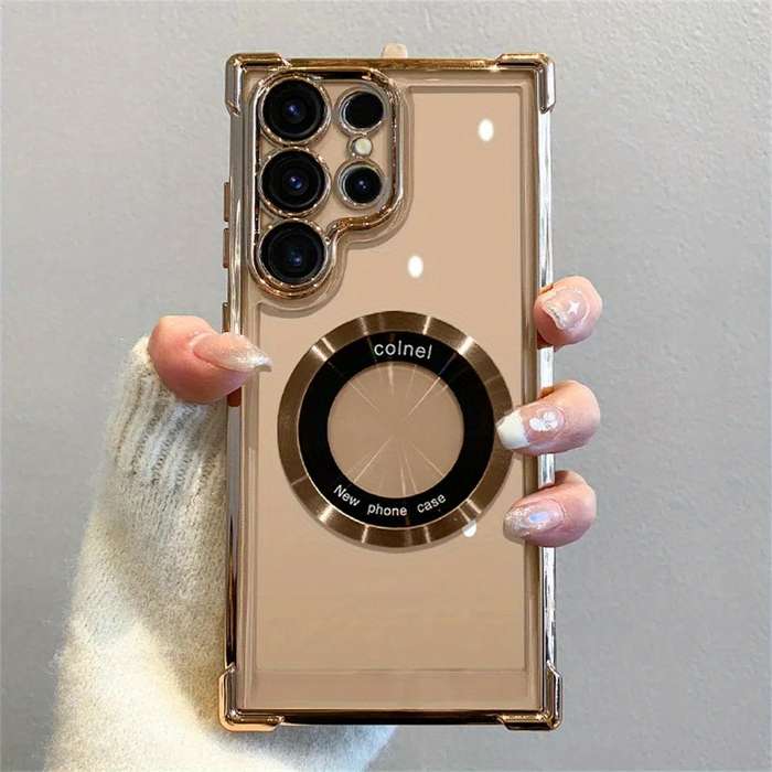1pc Golden For Samsung Samsung Galaxy S23 Ultra Phone Cases