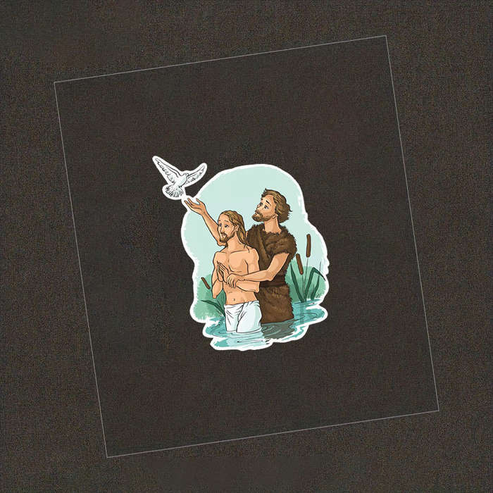 2pcs Jesus Christian Themed Stickers