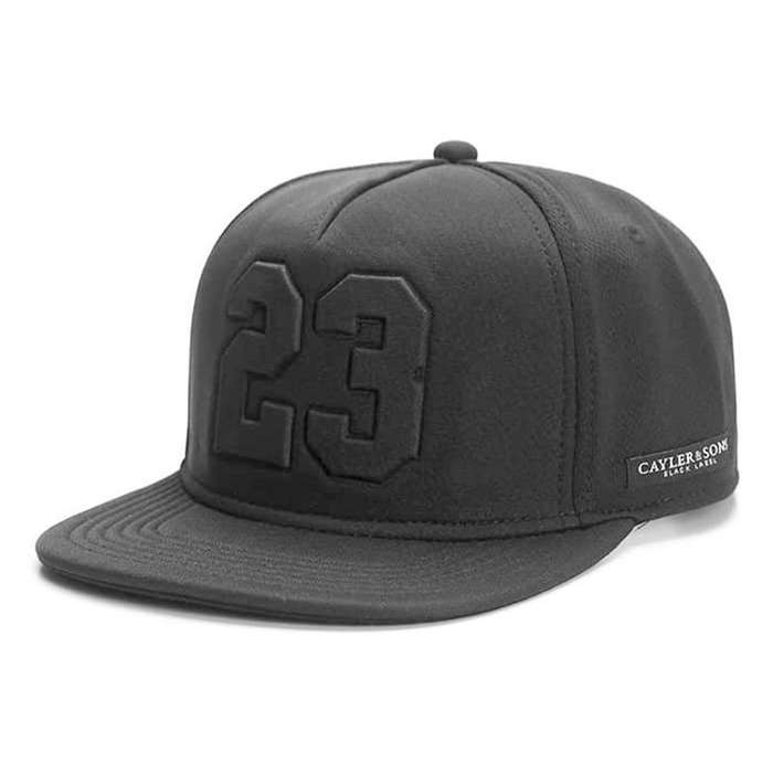 1pc CAYLEERSON Men's Snapback Baseball Cap Size 23 Lightweight Polyester Dad Hat in Black R