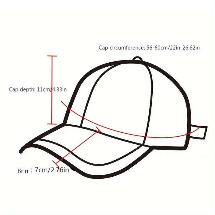 1pc Trendy Hip-Hop Baseball Cap for Men And Women Featuring Street Style Prints Perfect for Outdo