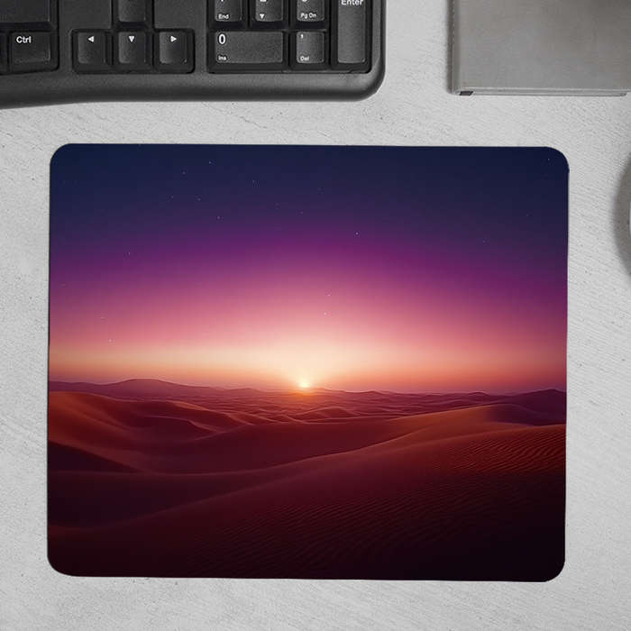 1pc New Desert 8 Printed Pattern Mouse Pad Rubber Anti-Slip Portable Mini Laptop