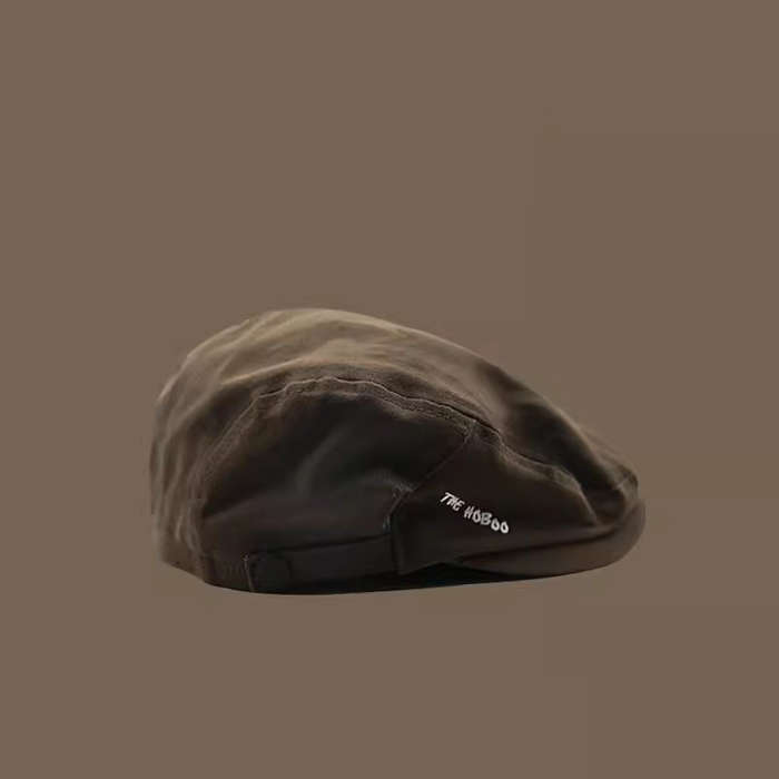 1pc GULESWY Men's Retro British Style Beret Versatile Japanese-Inspired Simple Forward Peaked