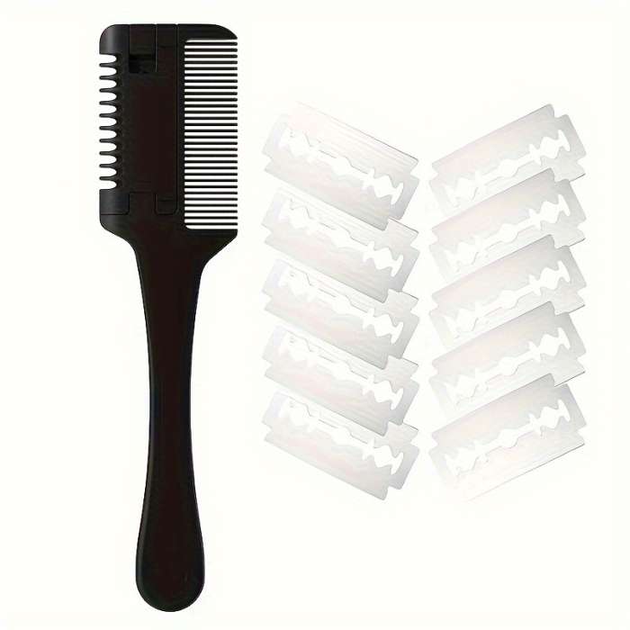 1pc Purple Size 1 Comb Add 10 BladesPet Comb