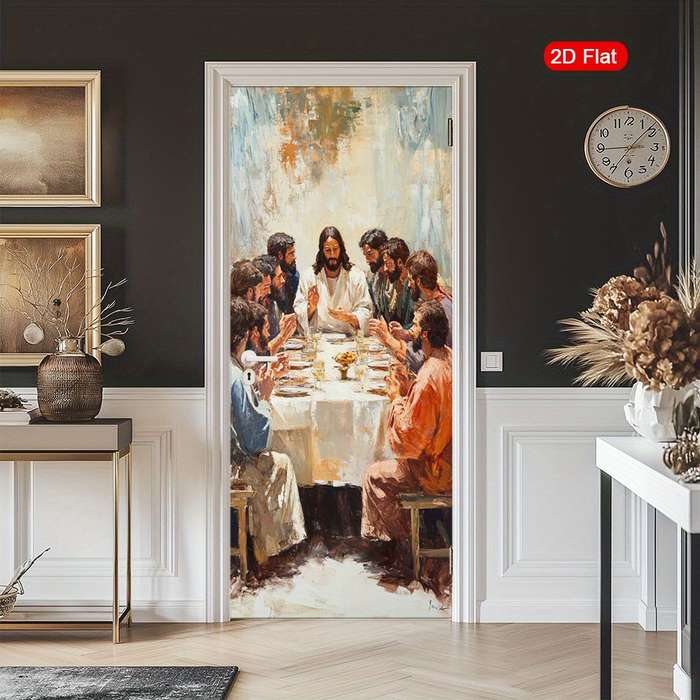 1pc 30.3x78.7 inches   77x200 cm   Jesus Christian Themed Stickers