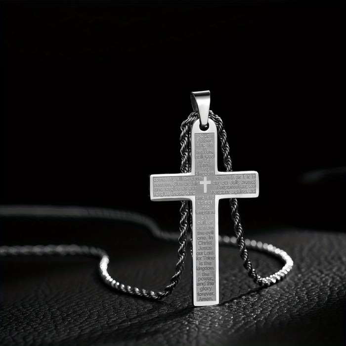 1 Piece Silvery Jesus Theme Pendant