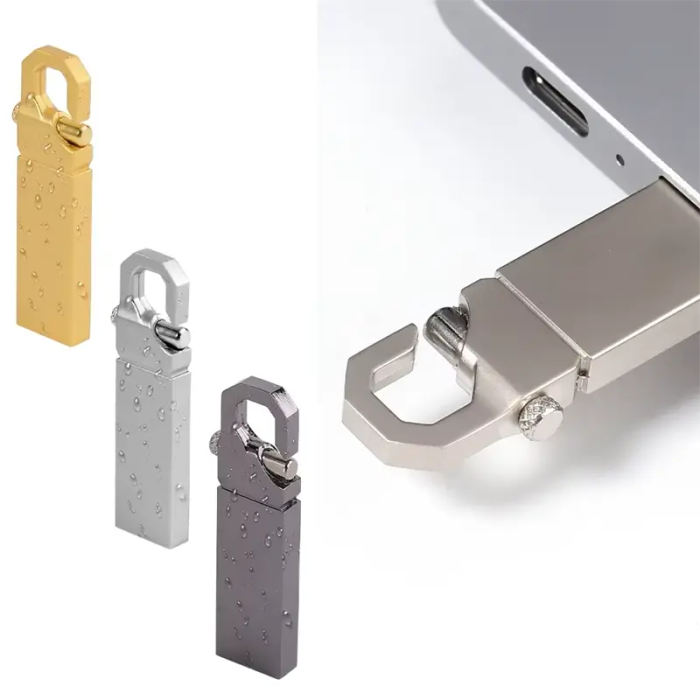 1pc High-Speed Metal Flash Drive USB 2.0 with 110GB Durable Memory Stick Portable USB Storage