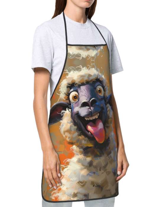 1pc Farm Animals Cows Donkeys Sheep Apron Chef Male Female Patterned