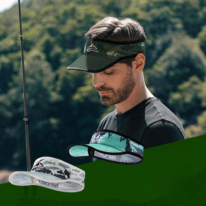 1pc Breathable Camouflage Fishing Hat Sun Protection Sweat-Absorbing Quick-Drying Ideal for R