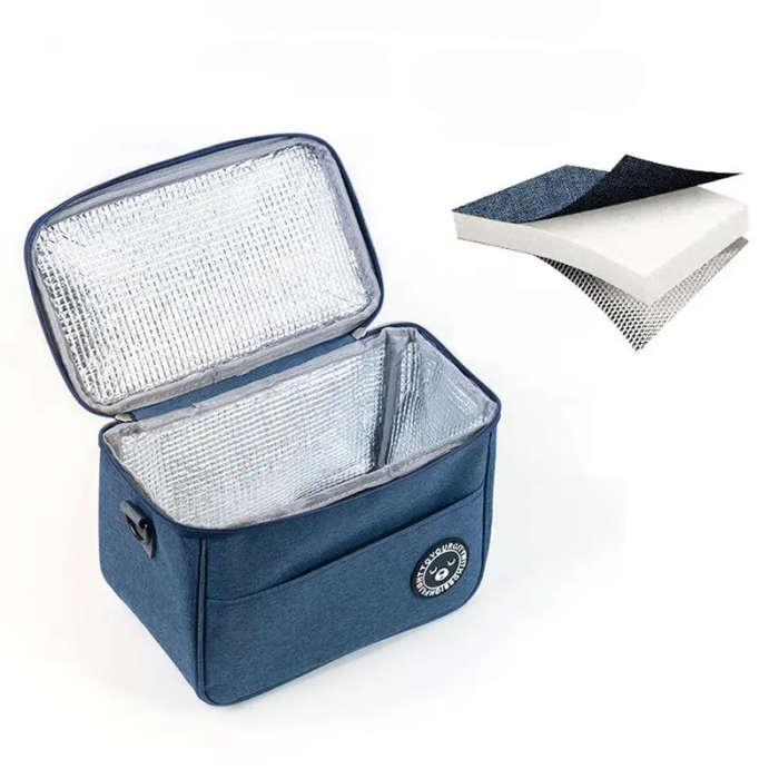 1pc Insulated Lunch Bag with Bear Pattern Waterproof And Portable for School And Office Keep Your Fo