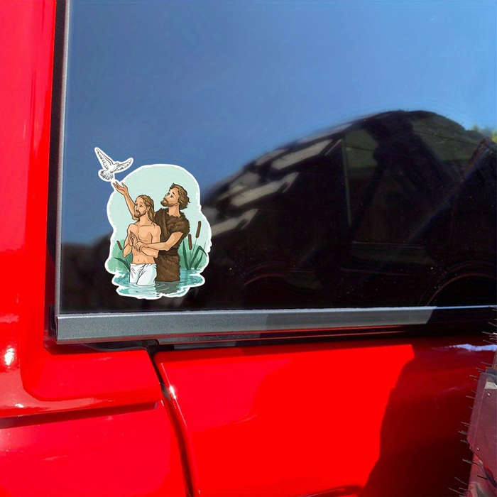 2pcs Jesus Christian Themed Stickers