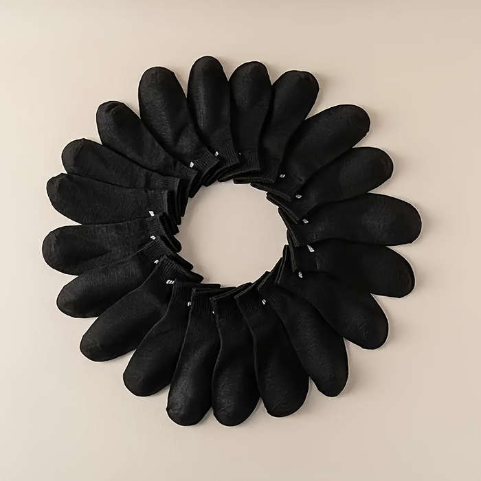 Sock Black   10 Pairs  One Size