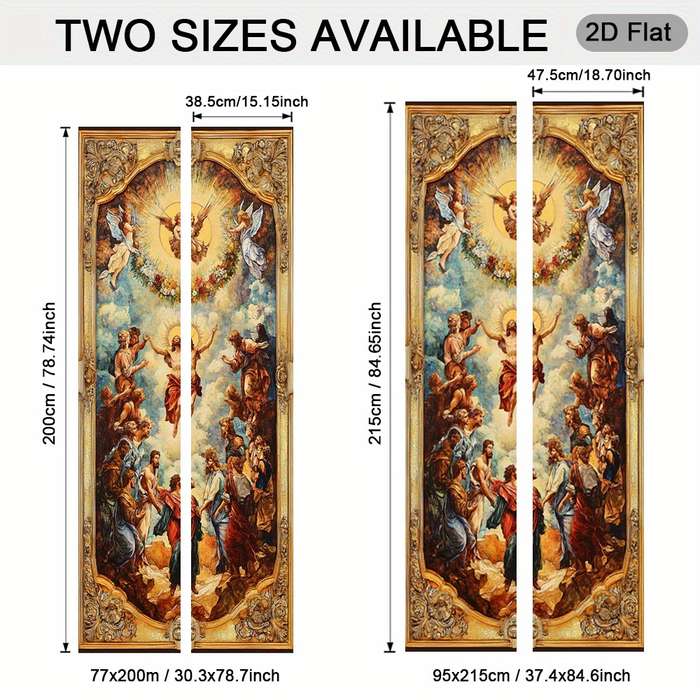 1pc 30.3x78.7 inches   77x200 cm   Jesus Christian Themed Stickers