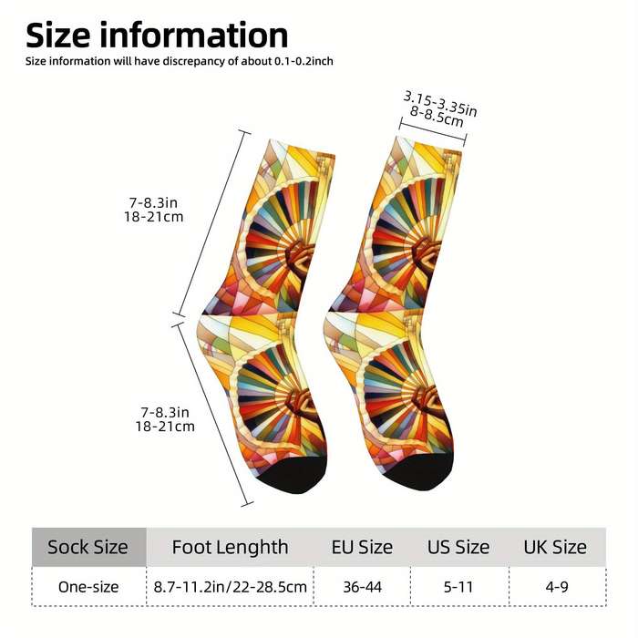 1 Pair Multicolor One Size Socks