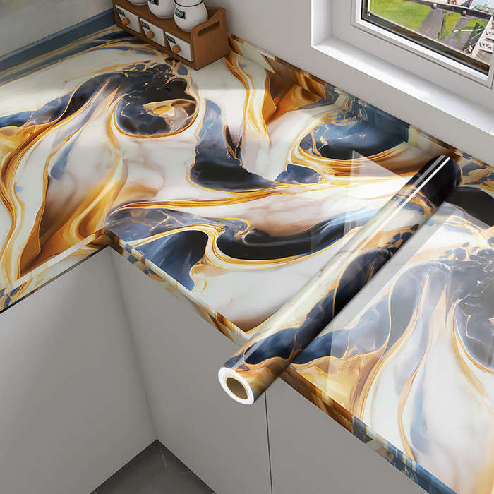 1PC Wall Stickers60 x 300 cm   23.62 x 118.11 inGlacial Gilding