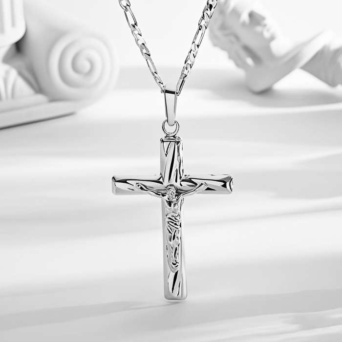 1 Piece Silvery Jesus Theme Pendant