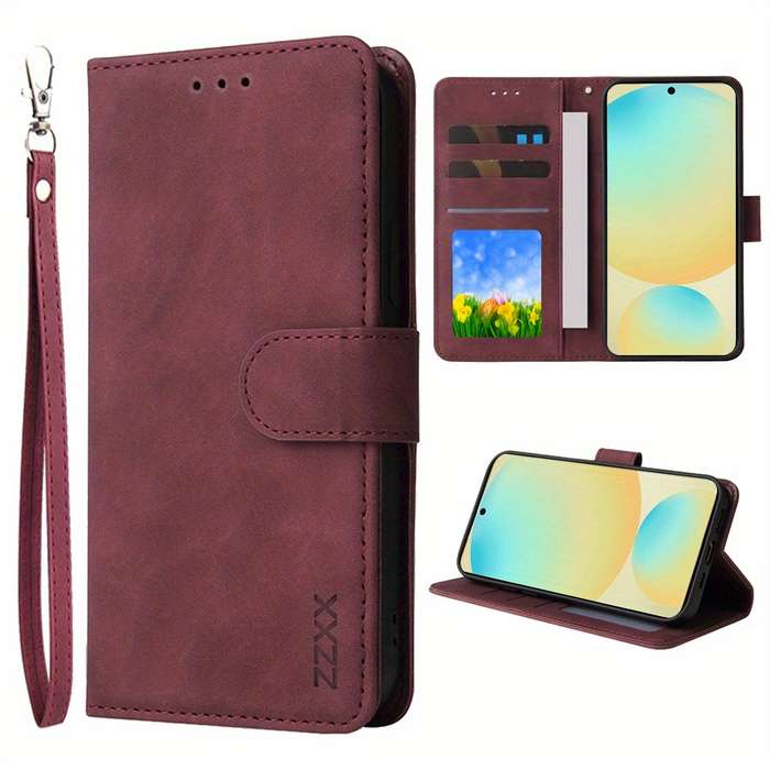 1pc crimson For Samsung Galaxy S25 Plus Phone Cases