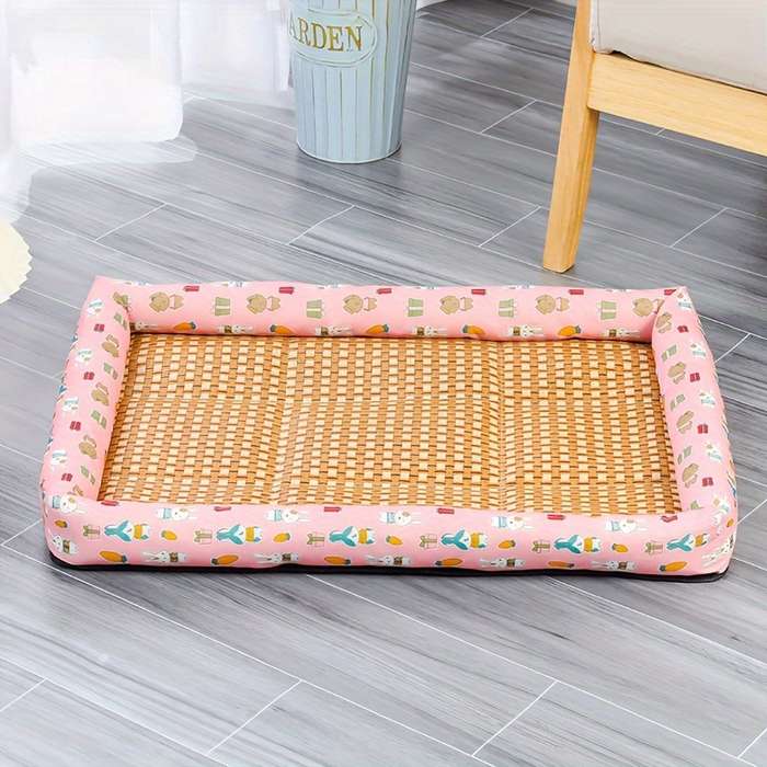 1piece Blue Cat Print Cooling Pad