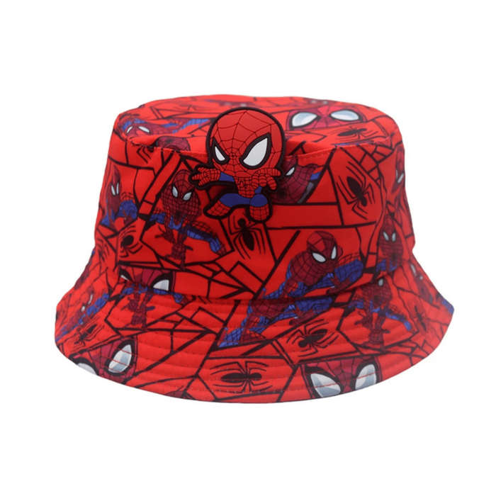 1pc Marvel Spider-Man Cartoon Character Style Fisherman Hat Best Choice for Travel and Outing