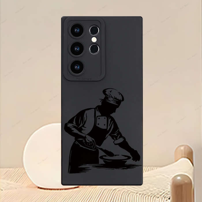 1pc Black For Samsung Galaxy S25 Plus Phone Cases