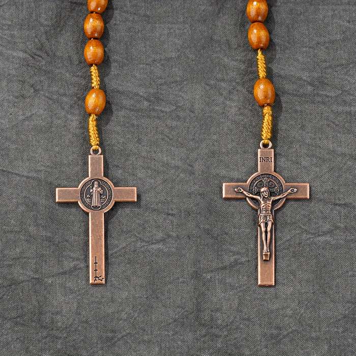 1 Piece Light Coffee Jesus Theme Pendant