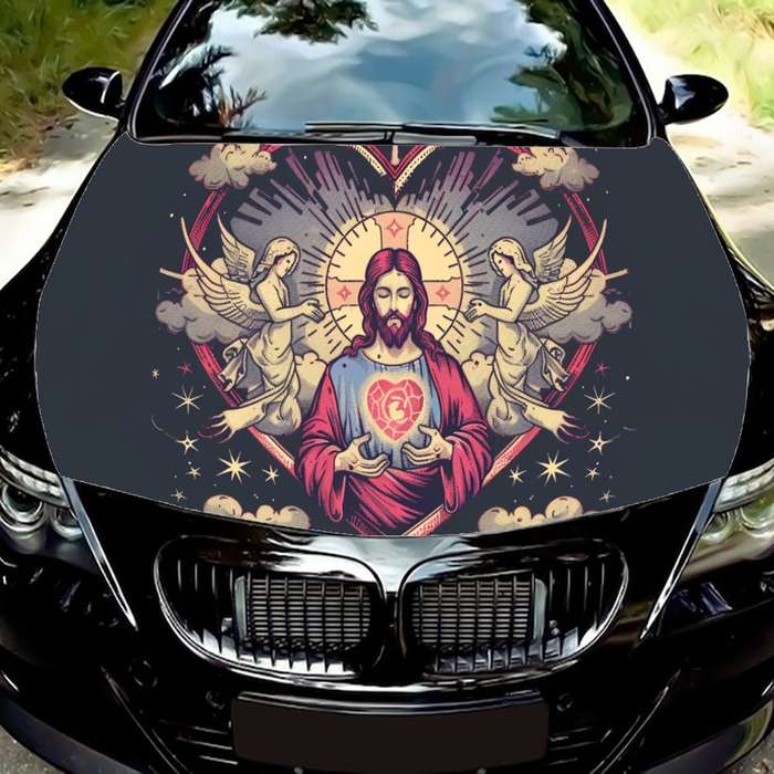1pc Black Jesus Christian Themed Stickers