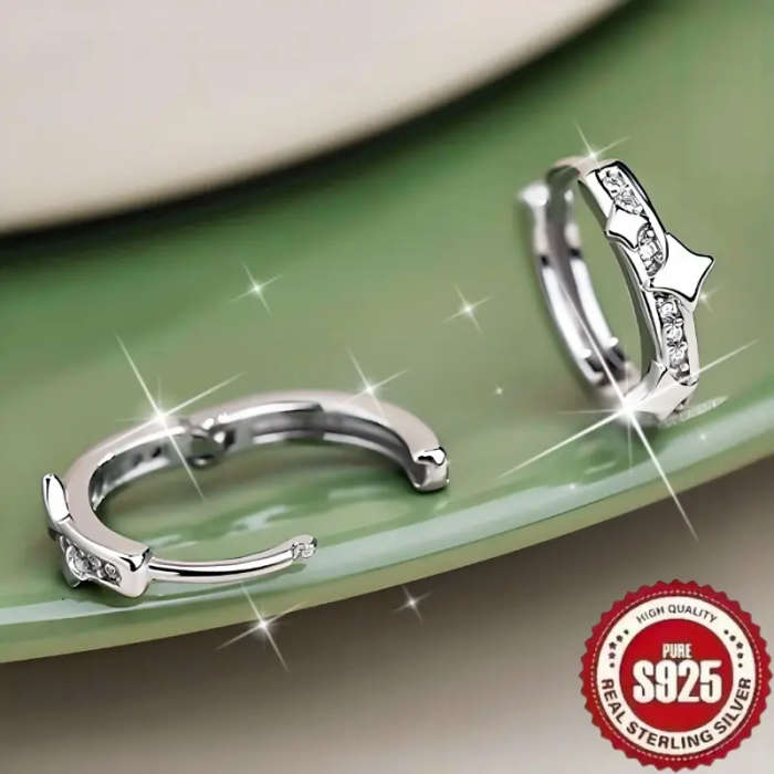 925 Sterling Silver Plated Bohemian Earrings