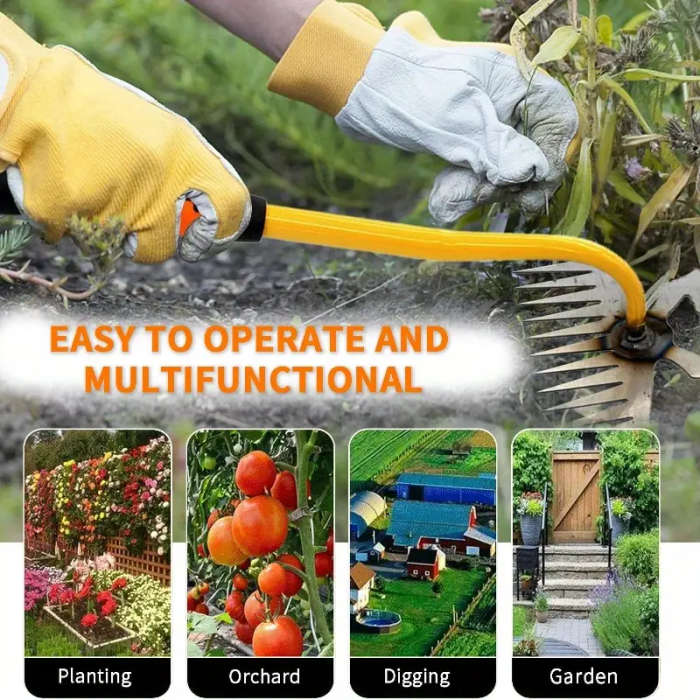Heavy Duty Multi-Purpose Weeding Rake Tool