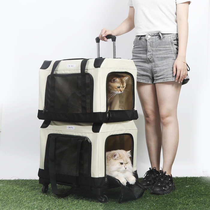1pc Single bag Add pull rod Pet Bag