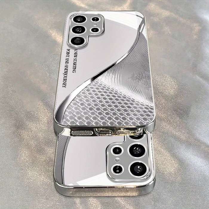 1pc  silvery  For Samsung Galaxy S22 Ultra 5G Phone Cases
