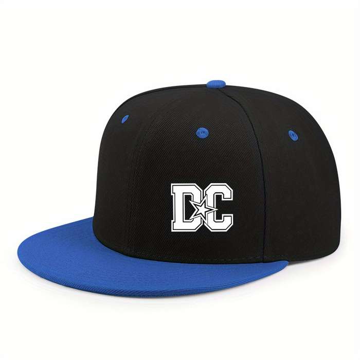 1pc New Design American Casual All-match Hip-hop Hat for Men and Women Fashionable Flat Brim Hat