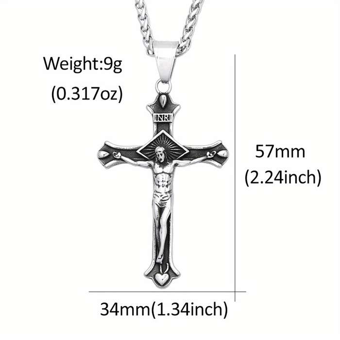 1 Piece 60cm Chain Add Pendant Jesus Theme Pendant