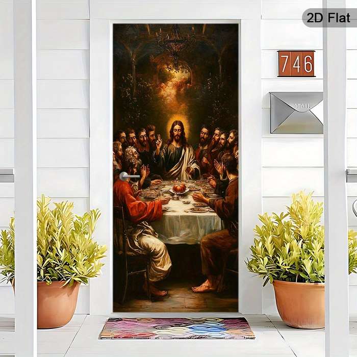 1pc 30.3x78.7 inches   77x200 cm   Jesus Christian Themed Stickers
