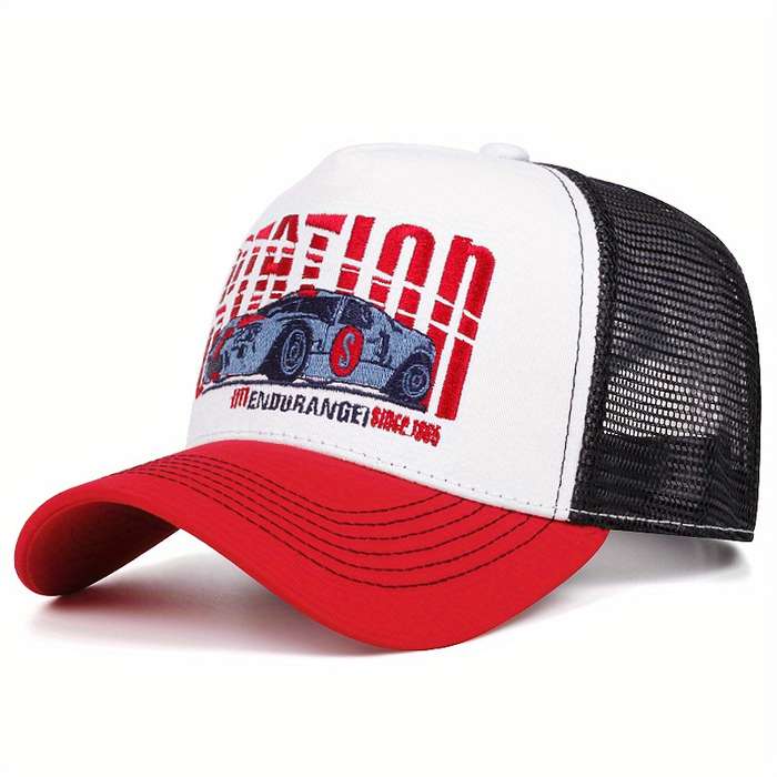 1pc Men'S Spring And Autumn Sun Protection Baseball Cap Outdoor Truck Driver Hat with Th
