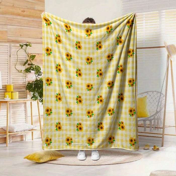 1ps Blanket Color Blue size 180x200cm