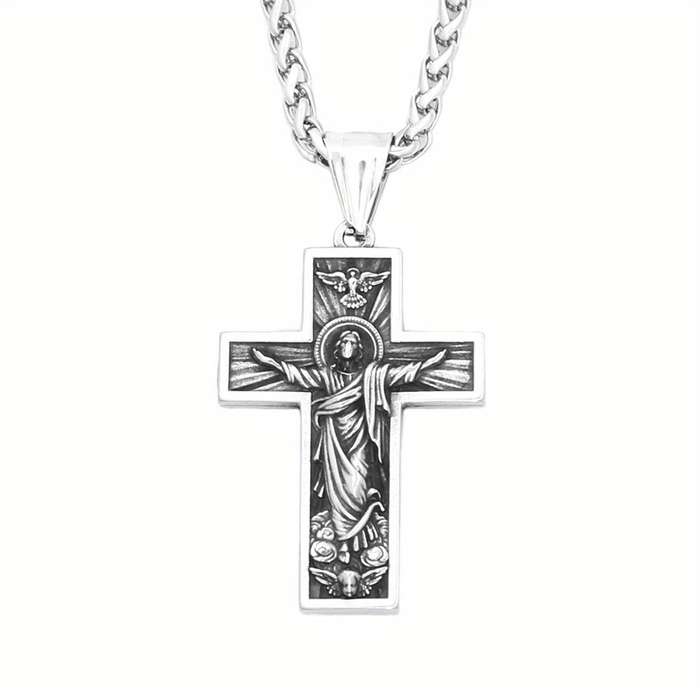 1 Piece 60cm Chain Add Pendant Jesus Theme Pendant