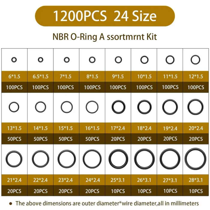 1200 Nitrile O-ring Kit