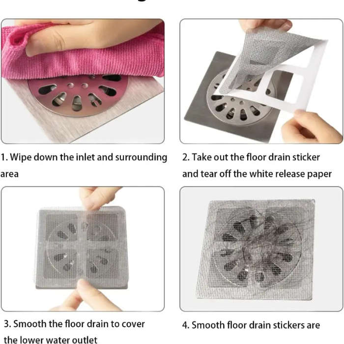 Disposable Hair Drain Stickers 30PCS
