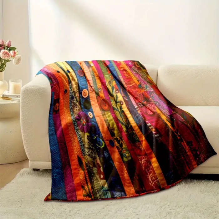 1 Bohemian Patchwork Quilt Blanket 150*200cm