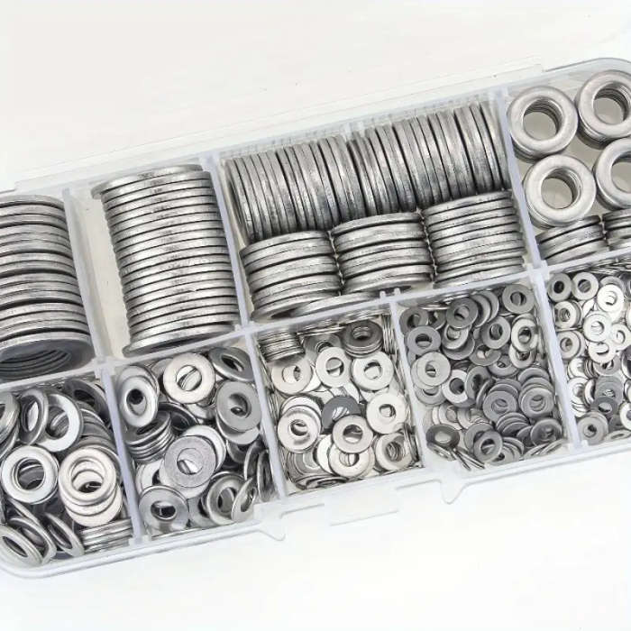 Set Of 180 Stainless Steel Washers
