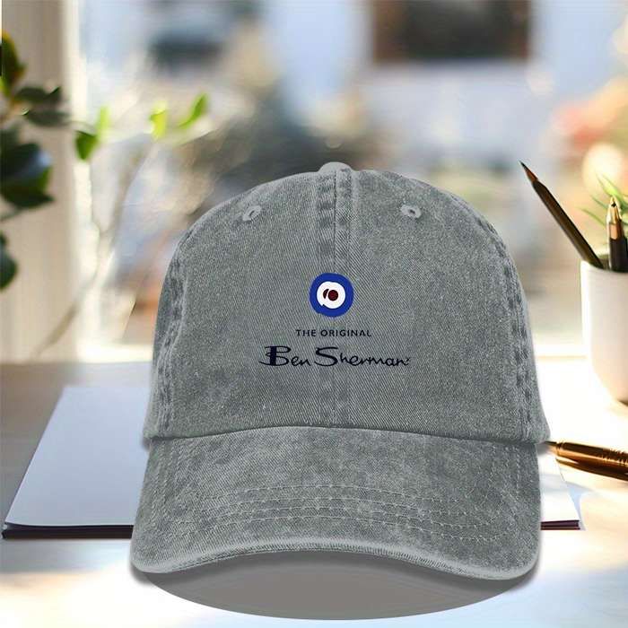 1pc BEN-sherman Baseball Cap Casual Outdoor Sun Hat for Men Women Adjustable 100% Cotton Hat W