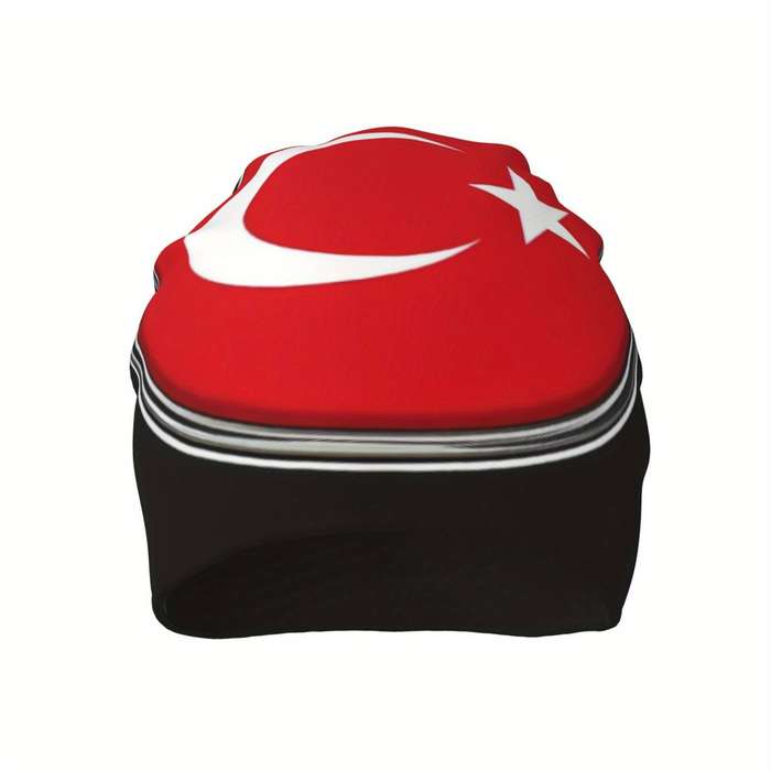 1pc Turkish Flag Print Skullies Beanies for Men and Women Stretchy Blend Street Style Knit