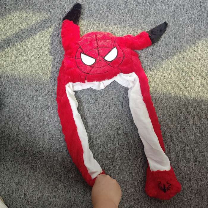 1pc Spiderman-Themed Plush Hats with Ears Perfect for Festival Costumes Or As a Birthday Present.