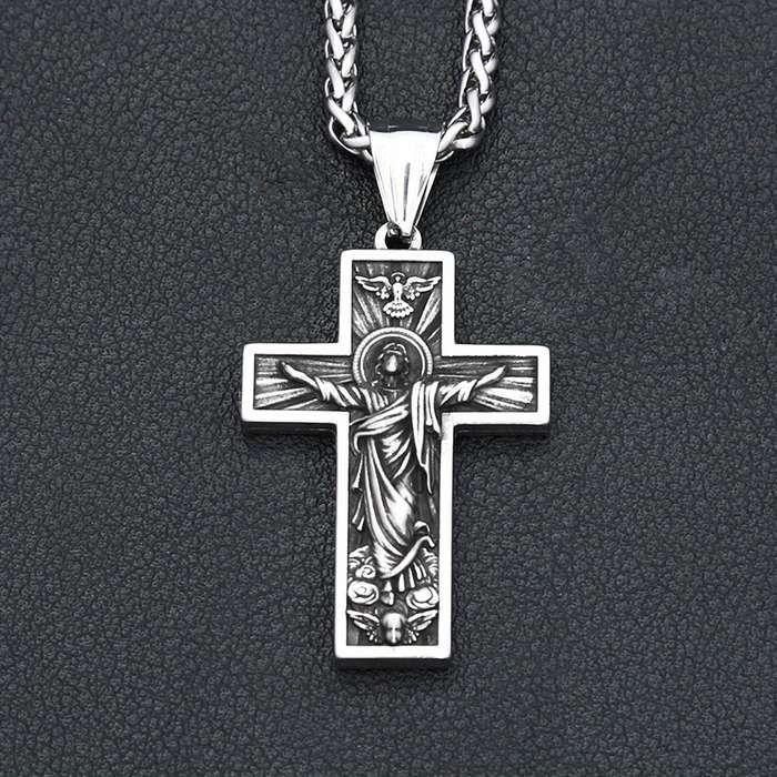 1 Piece 60cm Chain Add Pendant Jesus Theme Pendant