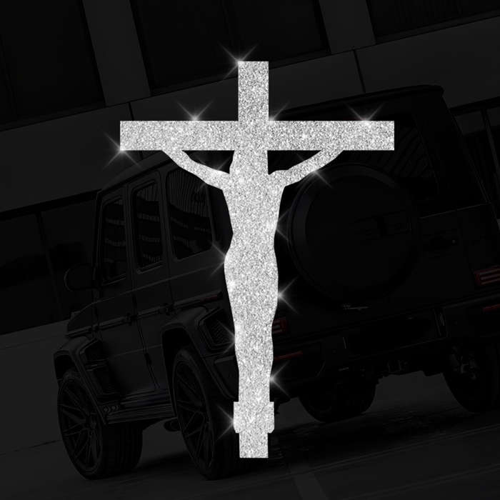 1pc  silvery  Jesus Christian Themed Stickers