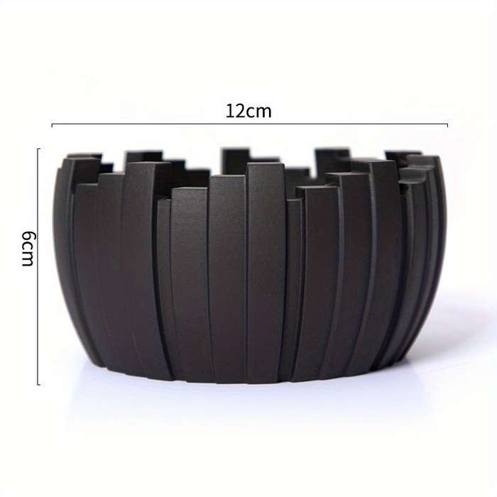 1pc Elegant Ceramic Ashtray Set Modern Geometric Design with Blue and Black Options Perfect for