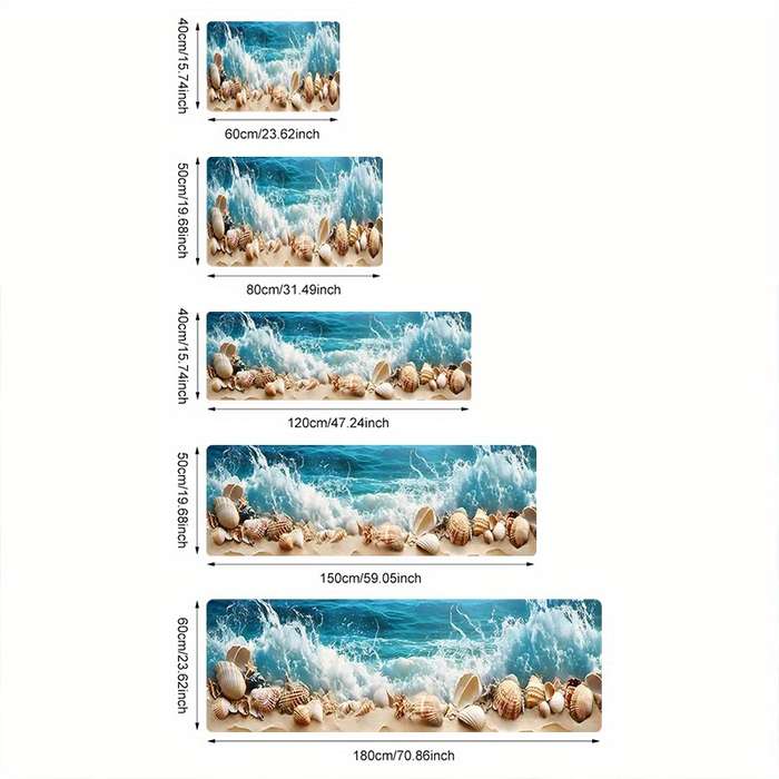 1Pc 20x31inch 50x80cm Floor Mat